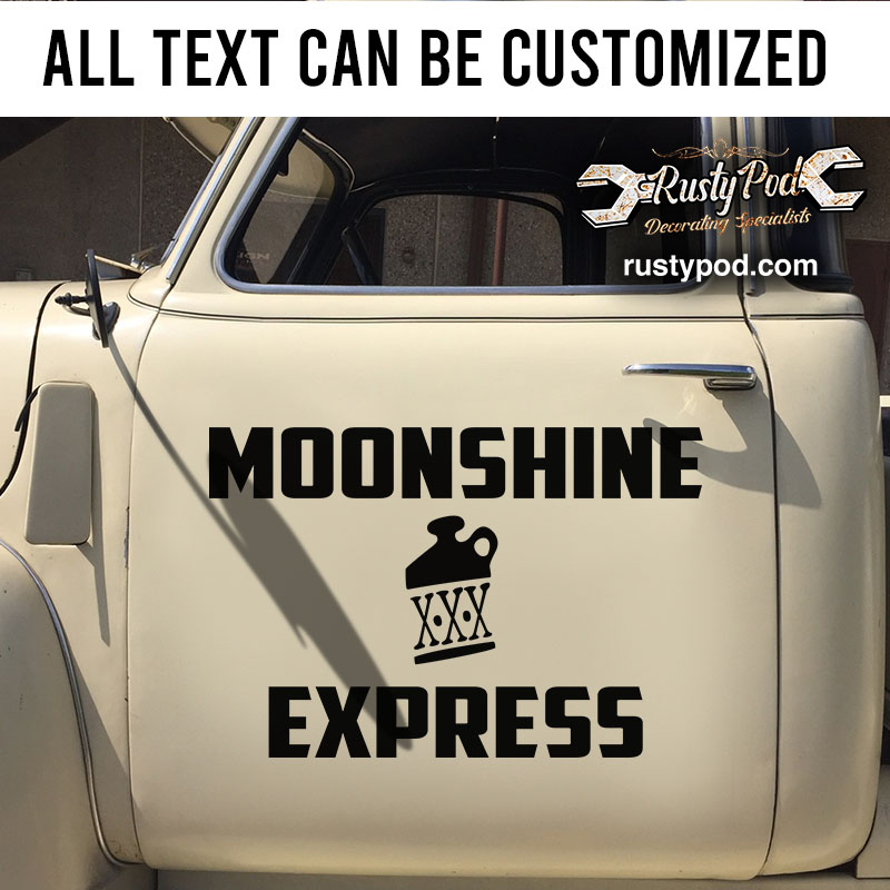 Moonshine express sticker 10918 - Rustypod Store